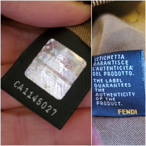 Authentic FENDI Boston Zucca Canvas Handbag - Picture 11 of 13